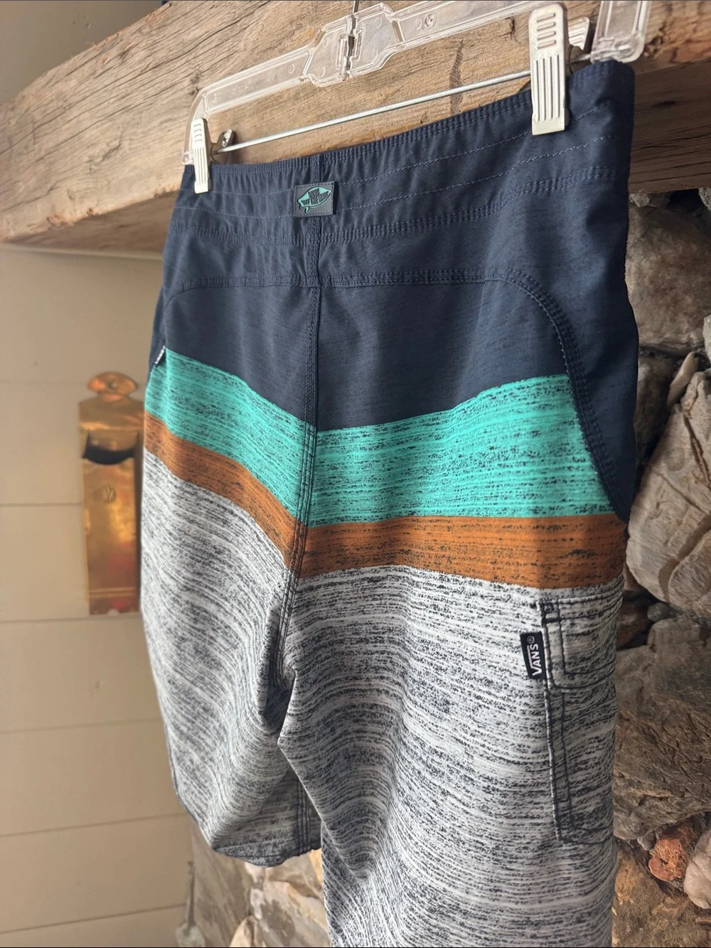 Vans Era Stretch Striped Board Shorts Men’s size 28